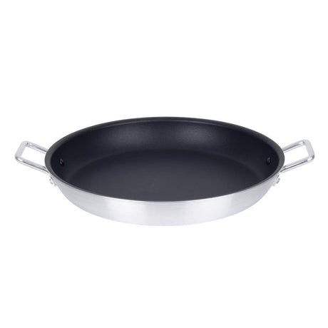 Vogue Paella Pan Non - Stick Teflon Platinum Plus - 450x68mm 17 3/4x2 5/8" T369 - Whisk Hospitality - T369