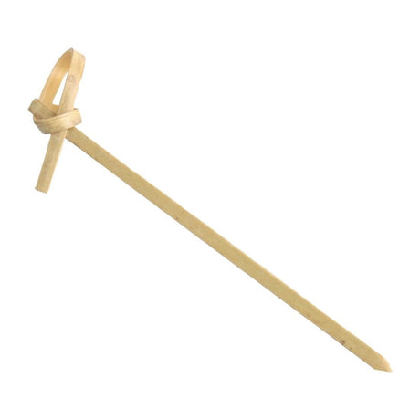 Fiesta Compostable Bamboo Looped Skewer - 90mm (Pack 100) DK396 - Whisk Hospitality - DK396
