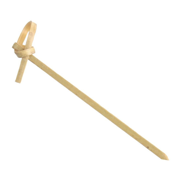 Fiesta Compostable Bamboo Looped Skewer - 90mm (Pack 100) DK396 - Whisk Hospitality - DK396