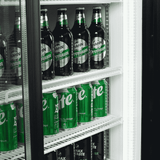 Bromic Upright Display Fridge - 945L - 2 Doors - Sliding - Flat Glass - Lightbox - Whisk Hospitality - GM0980LS-NR