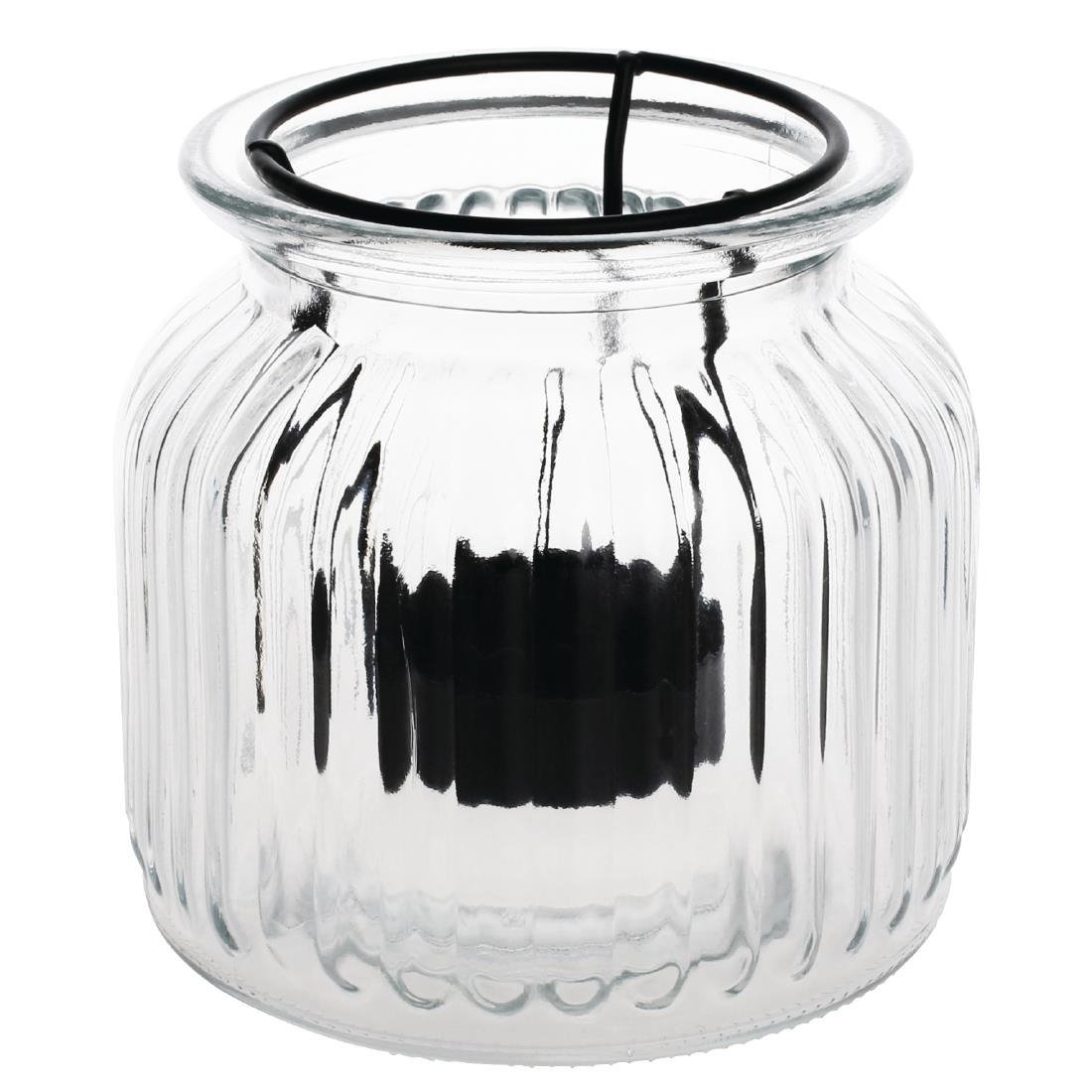 Olympia Glass Tealight Lantern - 115x115x105mm (Box 6) CM639 - Whisk Hospitality - CM639