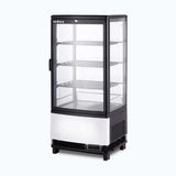 Bromic Countertop Fridge - 80L - 1 Door - Curved Glass - Black - Whisk Hospitality - CT0080G4BC-NR