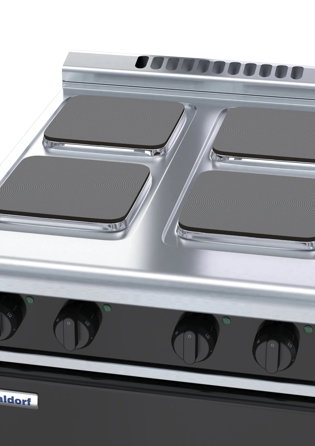 Waldorf Bold Rnlb8400Se Cd 600Mm Electric Cooktop Sealed Hobs Low Back Version Cabinet Base - Whisk Hospitality - RNLB8400SE-CD