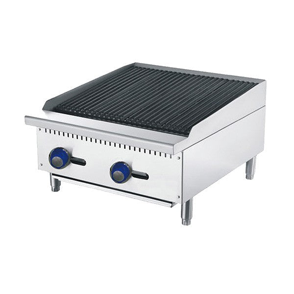 Cookrite 610MM CHAR ROCK BROILER W610 X D700 X H385 COOKRITE ATCB - 24 - NG - Whisk Hospitality - ATCB-24-NG
