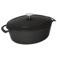 Vogue Oval Casserole Black - 125x230x305mm 6Ltr 202fl oz GH310 - Whisk Hospitality - GH310