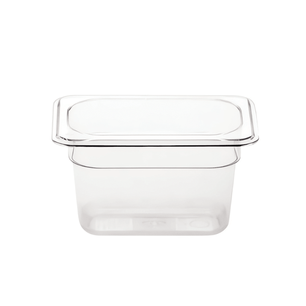 Gastronorme Pan - PolyCarbonate - 1/9 - Clear / 100mm - Whisk Hospitality - 398749