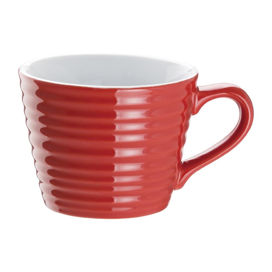 Olympia Cafe Mug Red Ripple - 230ml (Box 6) DH637 - Whisk Hospitality - DH637
