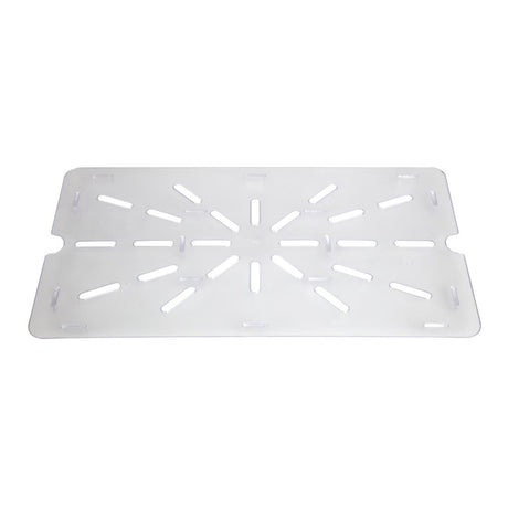 Vogue Clear Polycarbonate Drainer Plate - GN 1/1 U485 - Whisk Hospitality - U485