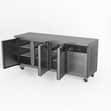 AG Commercial Three Door Worktop / Under Bench Fridge 600mm Depth SLX3100TN - Whisk Hospitality - SLX3100TN