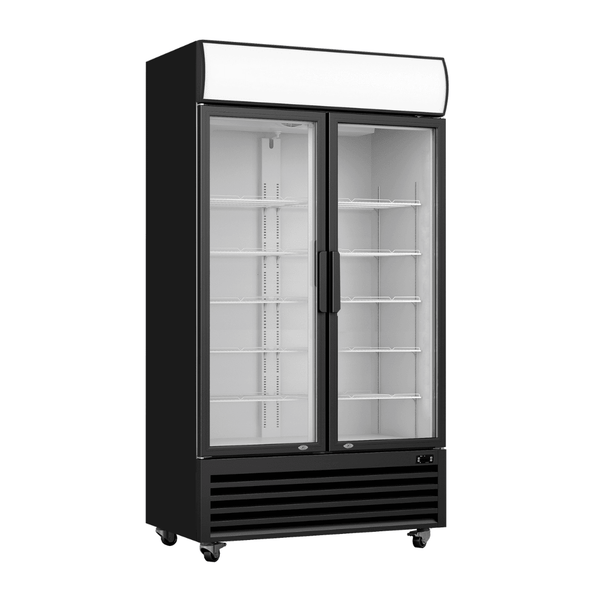 Thermaster Two Glass Door Colourbond Upright Drink Fridge LG-730BP - Whisk Hospitality - LG-730BP