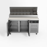 AG 2 Door Saladette Fridge - 8 x 1/3 GN Trays SH2000 - 800 - Whisk Hospitality - SH2000-800