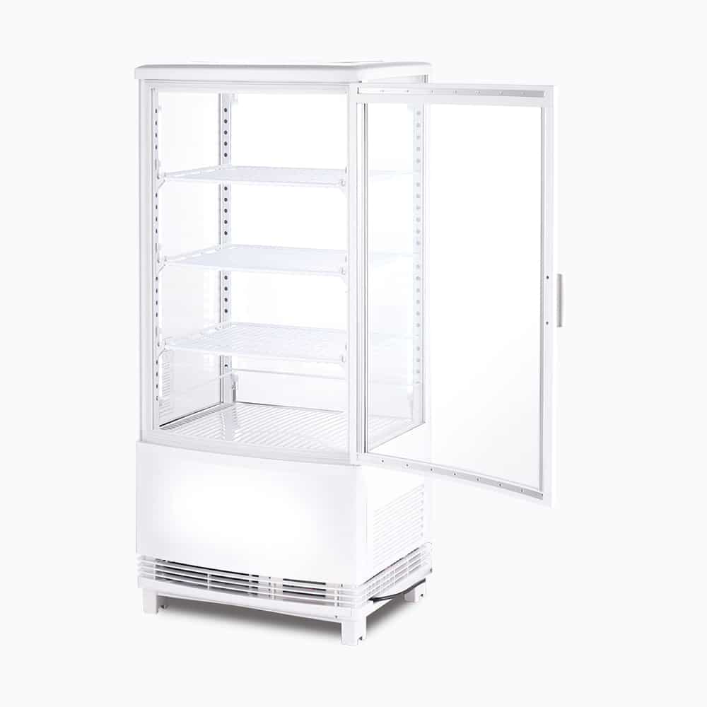 Bromic Countertop Fridge - 80L - 1 Door - Curved Glass - White - Whisk Hospitality - CT0080G4WC-NR