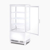 Bromic Countertop Fridge - 80L - 1 Door - Curved Glass - White - Whisk Hospitality - CT0080G4WC-NR