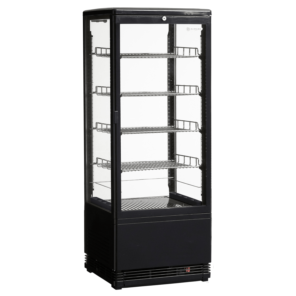 Venice Tower 98L Counter Top Refrigerated Display - Black - Whisk Hospitality - WH-Venice-Tower-BLK