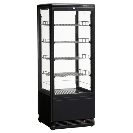 Venice Tower 98L Counter Top Refrigerated Display - Black - Whisk Hospitality - WH-Venice-Tower-BLK