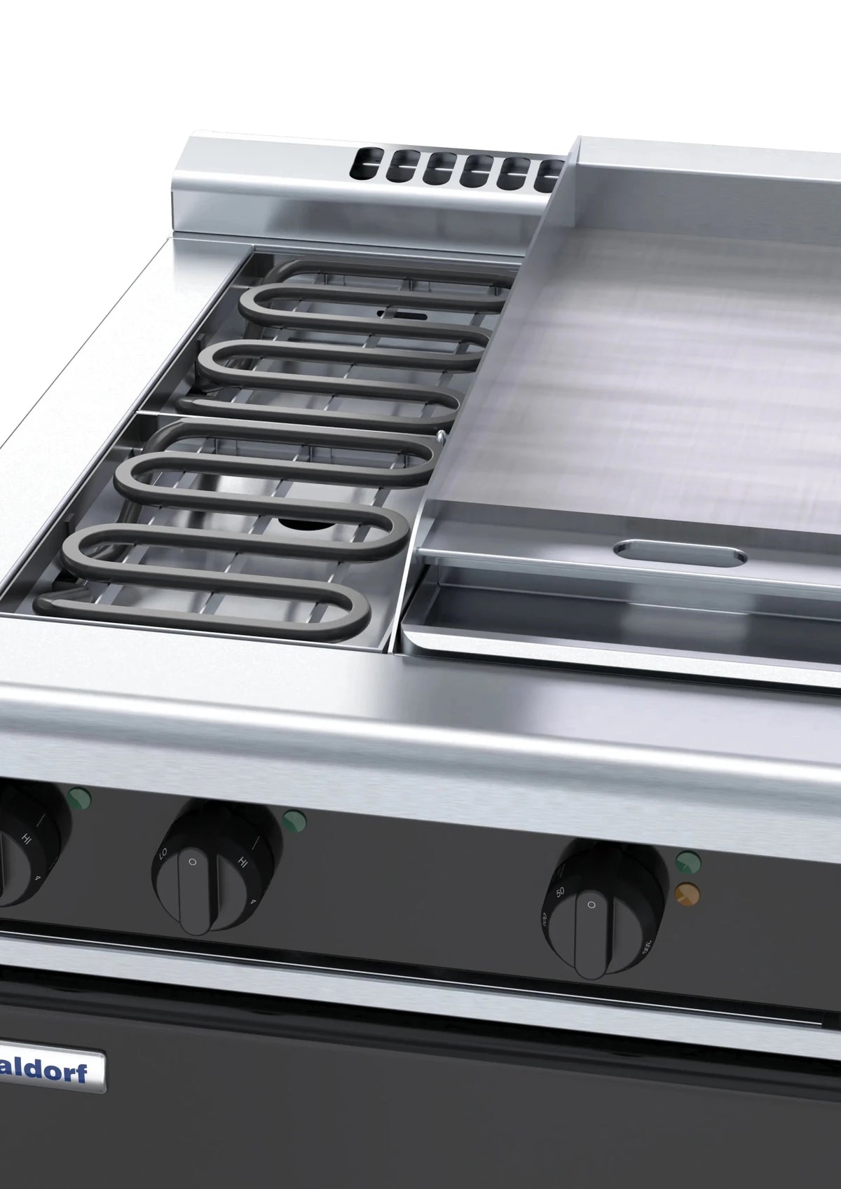 Waldorf Bold Rnlb8403E Cd 600Mm Electric Cooktop Low Back Version Cabinet Base - Whisk Hospitality - RNLB8403E-CD