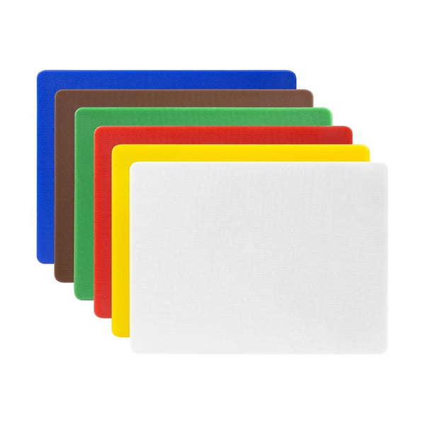 Hygiplas Low Density Set of 6 Chopping Board Set 300x225xx10mm HC885 - Whisk Hospitality - HC885