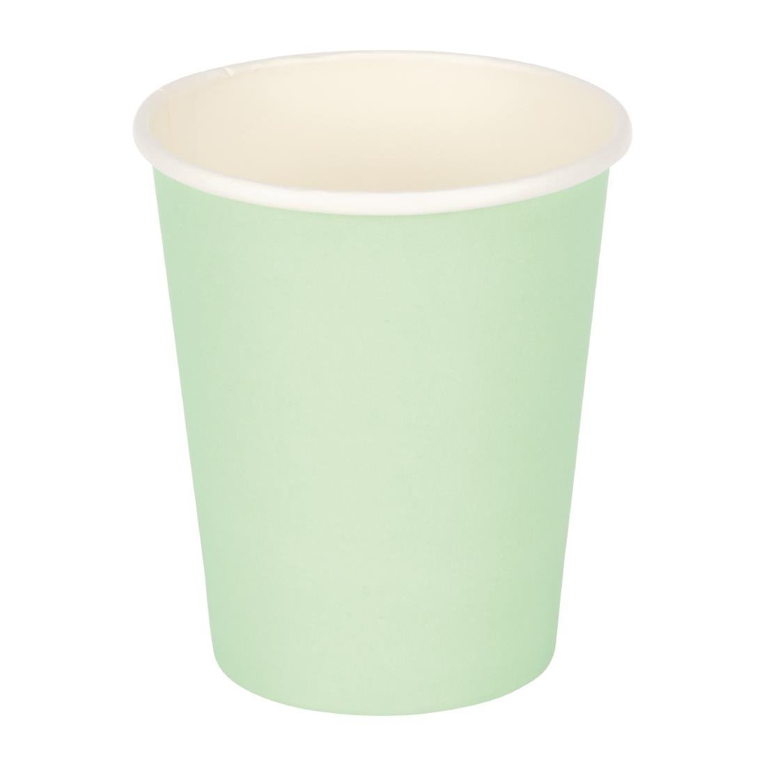 Fiesta Recyclable Hot Cup Single Wall Aqua 225ml (Box 1000) GP403 - Whisk Hospitality - GP403