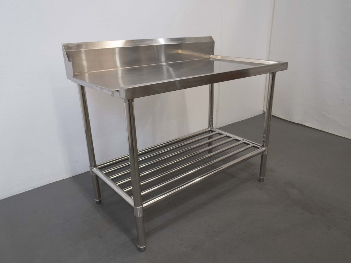 Stainless Steel Outlet Bench with Splashback - Whisk Hospitality - 840665
