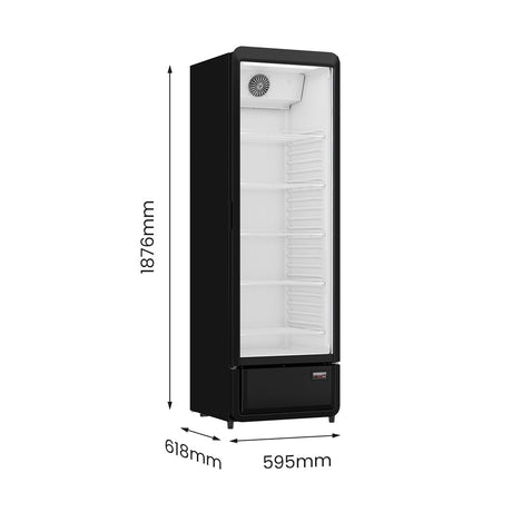 Thermaster Upright Glass Door Beverage Fridge - SDC - 343B - Whisk Hospitality - SDC-343B