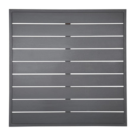 Bolero Dark Grey Aluminium Table Top Square - 700mm FW597 - Whisk Hospitality - FW597