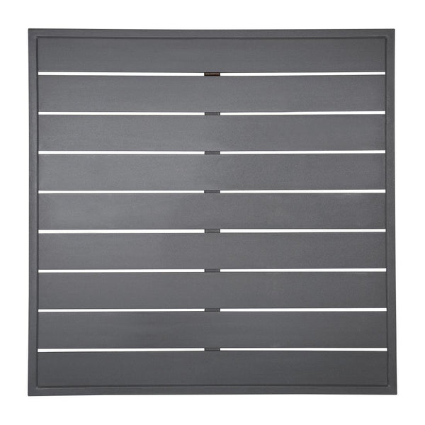 Bolero Dark Grey Aluminium Table Top Square - 700mm FW597 - Whisk Hospitality - FW597