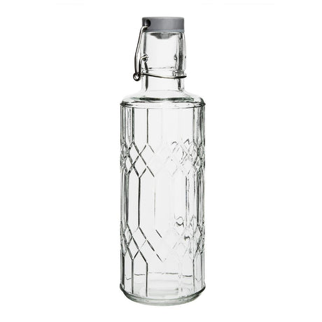 Olympia Geo Glass Water Bottle with Stopper - 640ml (Box 6) DN817 - Whisk Hospitality - DN817