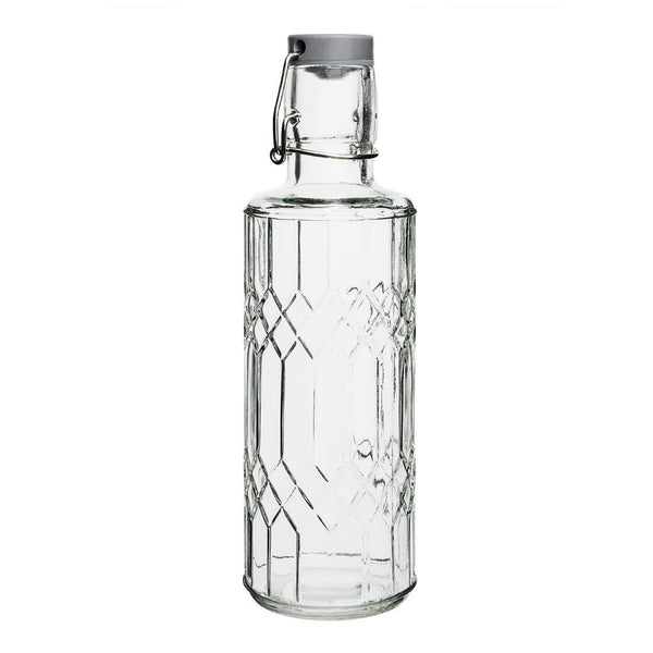 Olympia Geo Glass Water Bottle with Stopper - 640ml (Box 6) DN817 - Whisk Hospitality - DN817