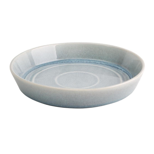 Olympia Cavolo Ice Blue Flat Round Bowl - 220mm (Box 4) FB566 - Whisk Hospitality - FB566