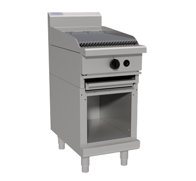 Waldorf 800 Series Chl8450G Cb 450Mm Gas Chargrill Low Back Version Cabinet Base - Whisk Hospitality - CHL8450G-CB