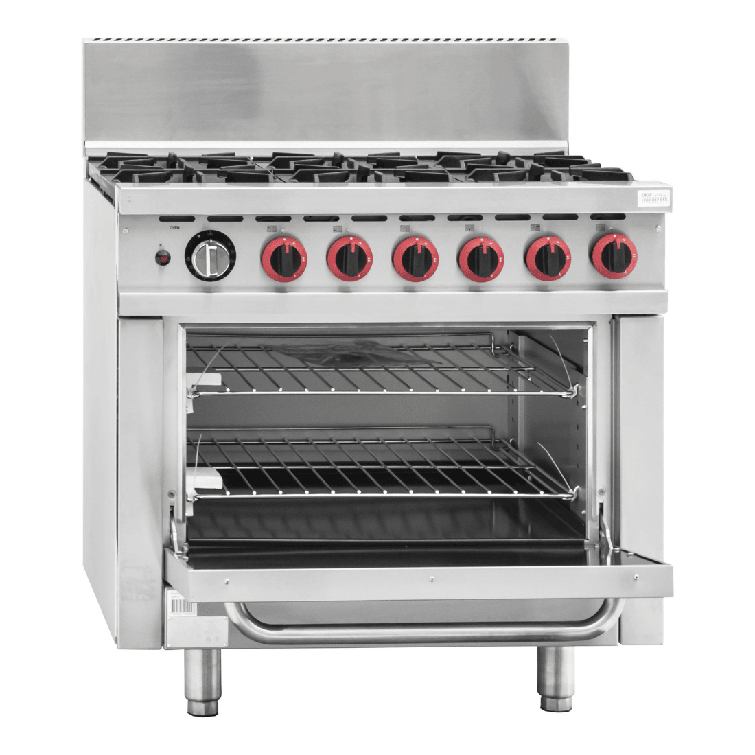 Gasmax 6 Burner With Oven Flame Failure GBS6TSLPG - Whisk Hospitality - GBS6TSLPG