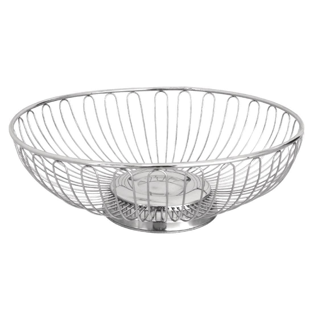 Bread/Fruit Bowl St/St - 90hx255dia mm CD252 - Whisk Hospitality - CD252