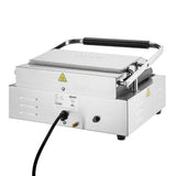 Apuro Extra Large Single Contact Grill Ribbed/Ribbed Plate CU608 - A - Whisk Hospitality - CU608-A