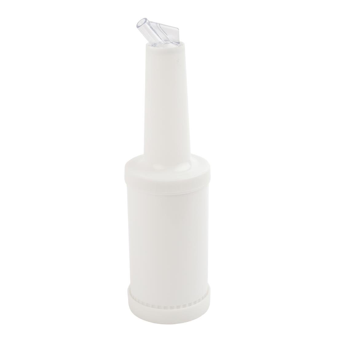 Olympia Pouring/Storing Container White - 1Ltr C187 - Whisk Hospitality - C187