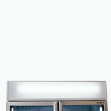 Bromic Upright Display Fridge - 960L - 2 Doors - Flat Glass - Cassette - White - Whisk Hospitality - GM1000LWCAS