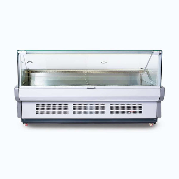 Bromic Square Glass Deli Display - 2580mm - Whisk Hospitality - DD2500SG-NR