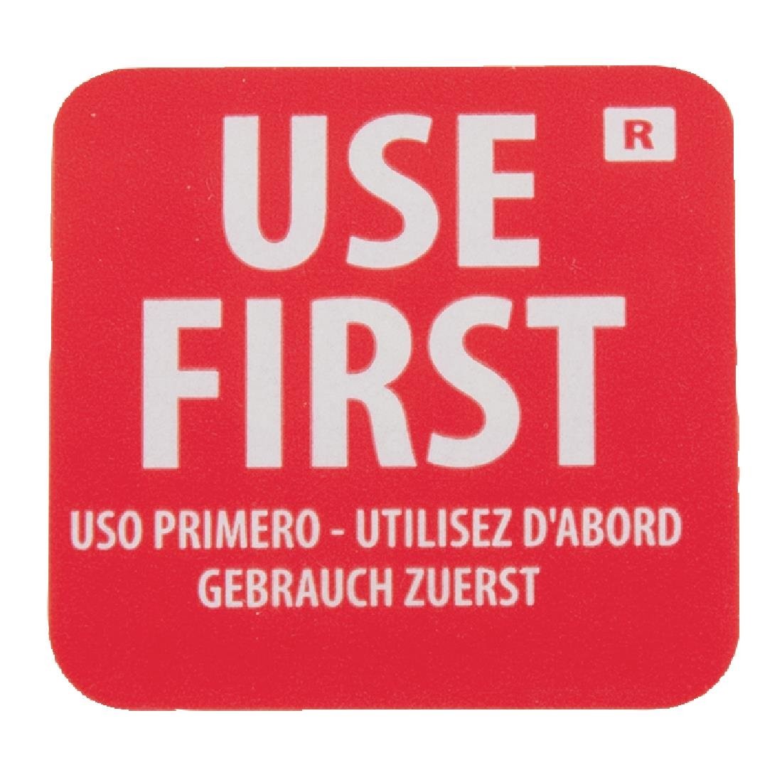 Hygiplas Removable Use First Label 1'' (Roll 1000) E149 - Whisk Hospitality - E149