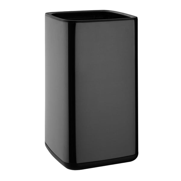 Bolero Square Waste Bin Titanium Black - 10Ltr HX260 - Whisk Hospitality - HX260
