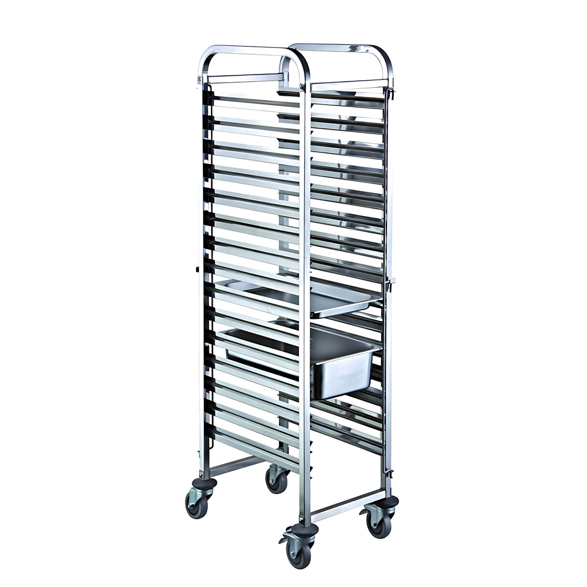 Gastronorme Pan Trolley - 2/1 - 16 Tiers - Single Row - TR-16Aï¼ˆwith 2/1 panï¼‰ - Whisk Hospitality - 400660