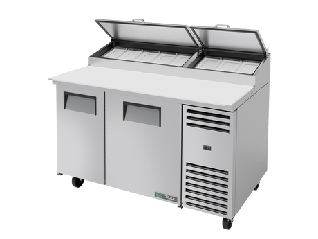 True Refrigeration Pizza Prep Table 8x 1/3 Top Pans 2 Solid Swing Doors - TPP - AT - 60 - HC - Whisk Hospitality - TPP-AT-60-HC