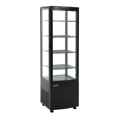 Polar C - Series Curved Door Display Fridge 235Ltr Black DP289 - A - Whisk Hospitality - DP289-A