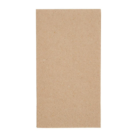 Fiesta Recyclable 33cm 2 ply 8 Fold Recycled Kraft Lunch Napkin (Pack 2000) FE234 - Whisk Hospitality - FE234