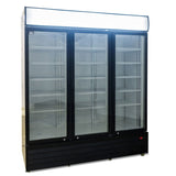AG 1500L Triple Door Upright Display Fridge - Glass Door CU1500TNG - Whisk Hospitality - CU1500TNG