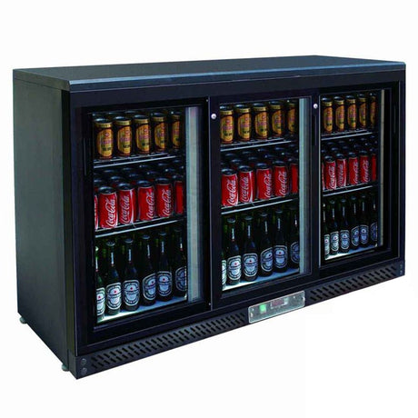 Thermaster Three sliding door bar cooler - SC316SD - Whisk Hospitality - SC316SD