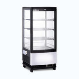 Bromic Countertop Fridge - 80L - 1 Door - Curved Glass - Black - Whisk Hospitality - CT0080G4BC-NR