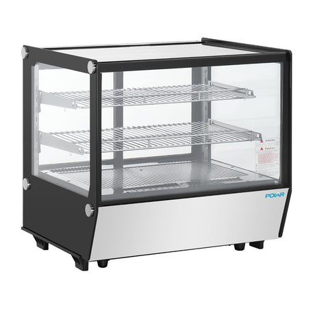Polar G - Series Counter Display Merchandiser Square Glass - 120Ltr PG003 - A - Whisk Hospitality - PG003-A