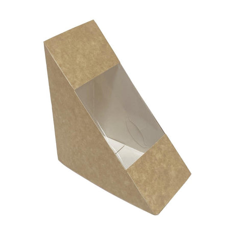 Fiesta Recyclable Standard Sandwich Wedge with PET Window (Pack 500) FT650 - Whisk Hospitality - FT650