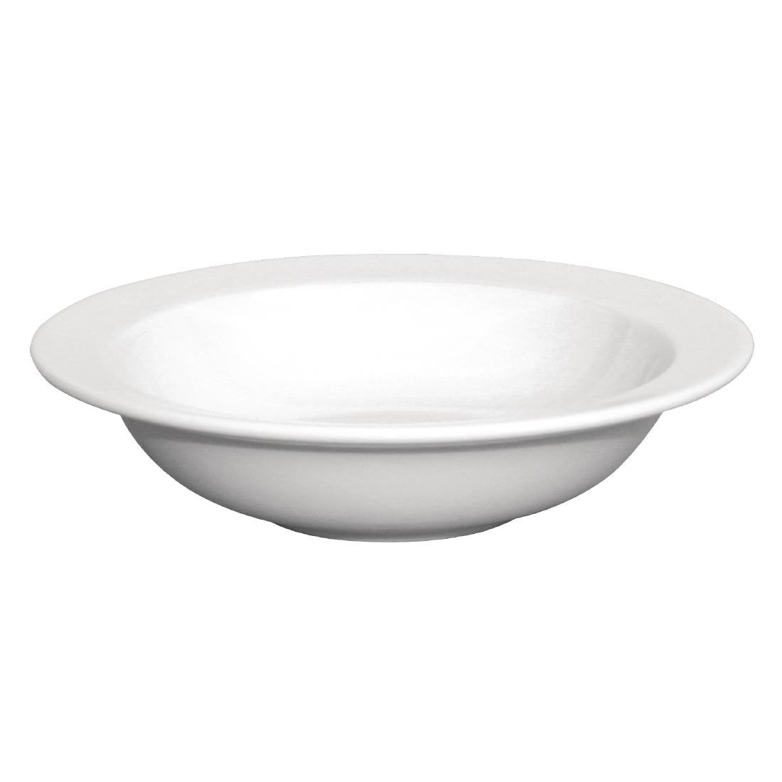 Olympia Whiteware Wide Rim Bowl - 180mm 7" 285ml 10oz (Box 12) GH633 - Whisk Hospitality - GH633