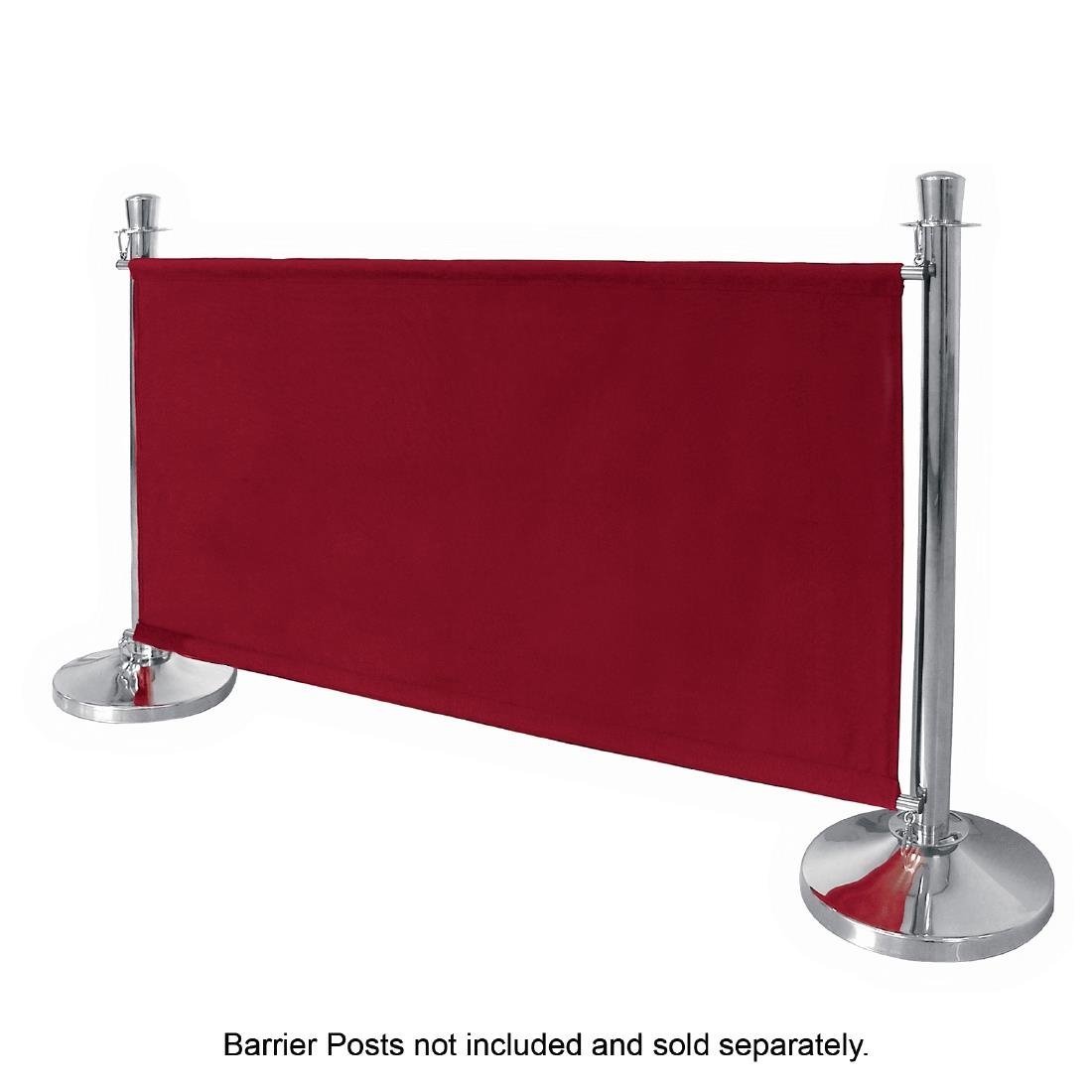 Bolero Red Banner with St/St Fixings CF138 - Whisk Hospitality - CF138