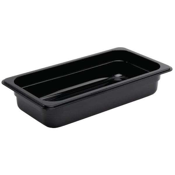 Vogue Black Polycarbonate - GN 1/3 65mm U462 - Whisk Hospitality - U462